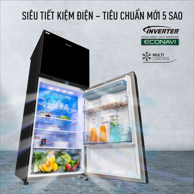 Tủ lạnh Panasonic inverter 268 lít NR-TV301VGMV